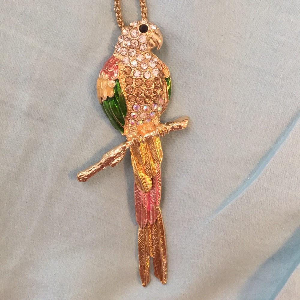 Betsey Johnson Parrot Necklace
